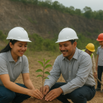 PT Karimun Granite Gelar CSR Penanaman Pohon di Area Dekat Pertambangan, Wujudkan Kepedulian Lingkungan
