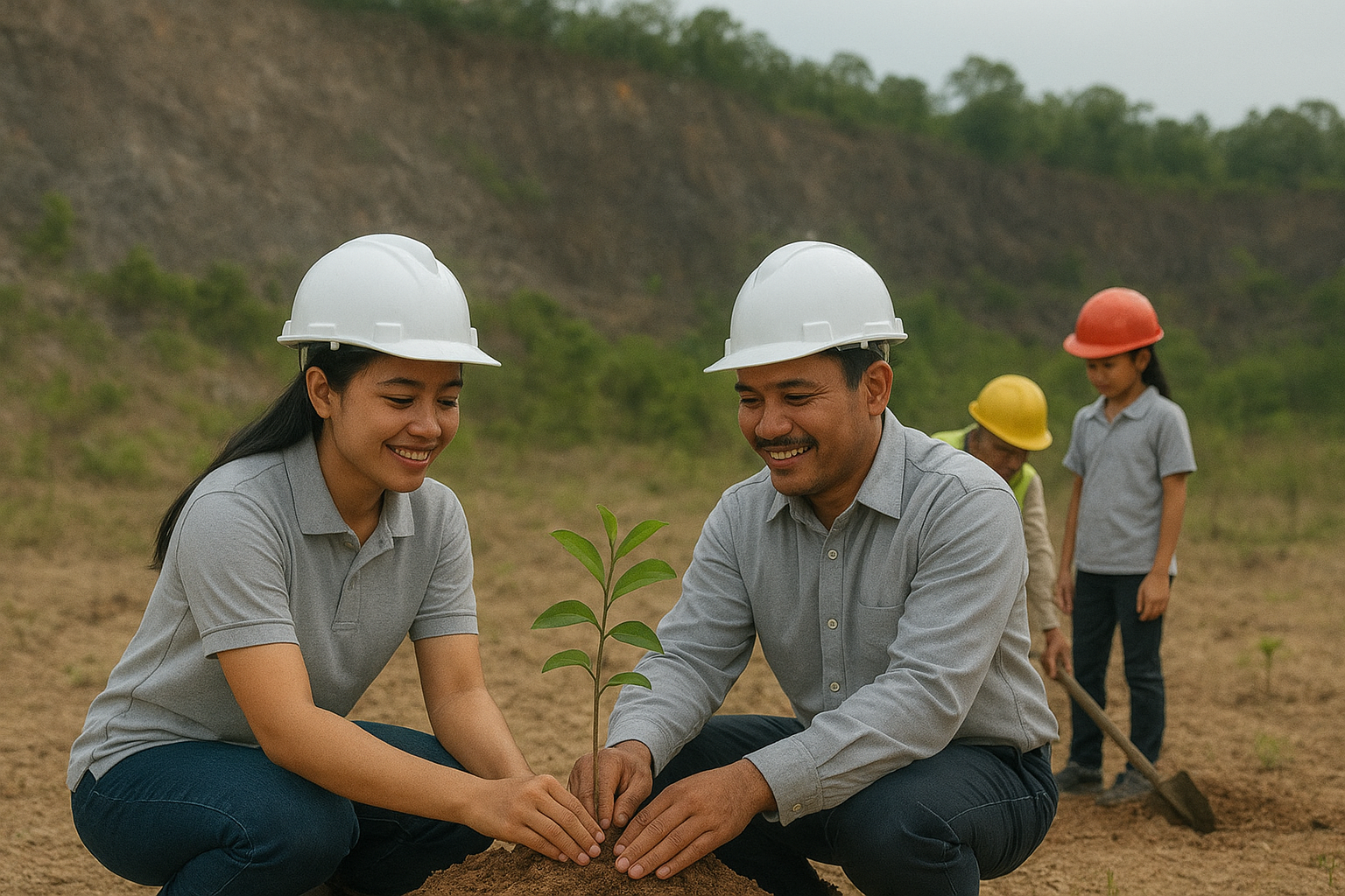 Read more about the article PT Karimun Granite Gelar CSR Penanaman Pohon di Area Dekat Pertambangan, Wujudkan Kepedulian Lingkungan
