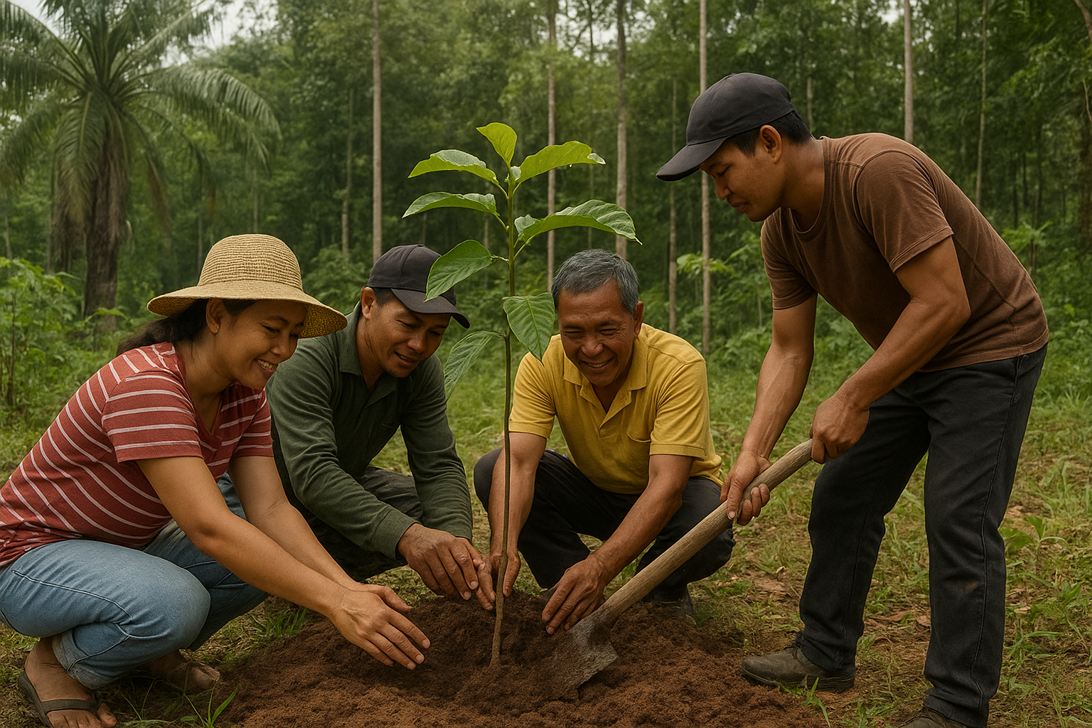 Read more about the article PT Aria Hijau Alamlestari Gelar CSR Penanaman Pohon di Kalimantan Barat